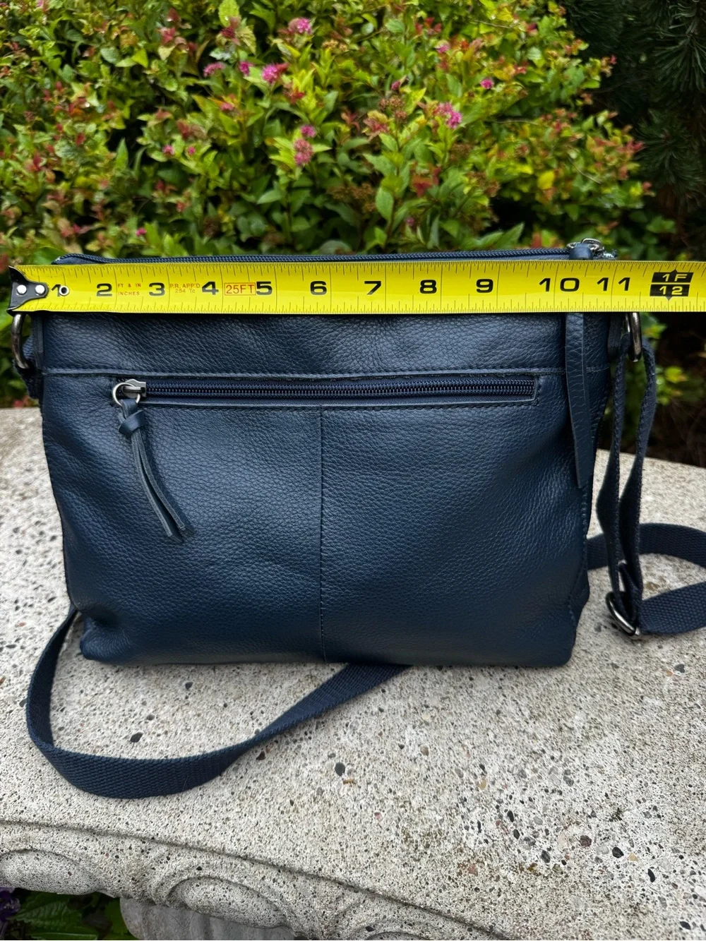 The Sak Navy Leather Crossbody Bag